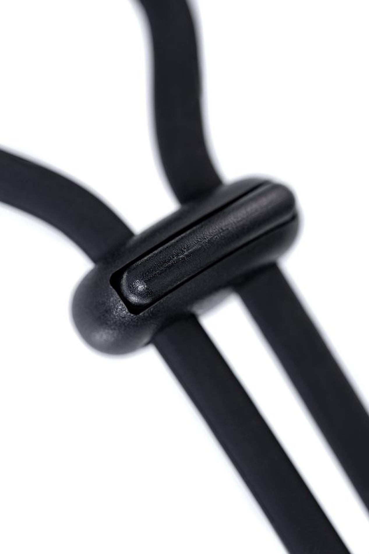 a-toys erection enhancing lasso jat , black, silicone, 14cm