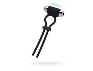 Lasso zaciskowe wibrujące A-Toys czarne silikonowe 14 cm