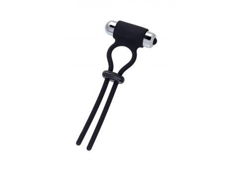 Lasso zaciskowe wibrujące A-Toys czarne silikonowe 14 cm - 2