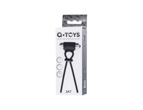 Lasso zaciskowe wibrujące A-Toys czarne silikonowe 14 cm - 5