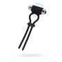 Lasso zaciskowe wibrujące A-Toys czarne silikonowe 14 cm - 2