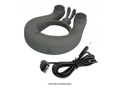 Pierścień wibrujący silikonowy Pretty Love Master Ring 12 trybów pamięci - 9