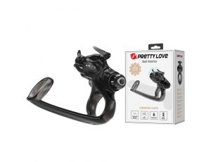 Nakładka przelotowa powiększająca Pretty Love Bull Warrior 10 wibracji