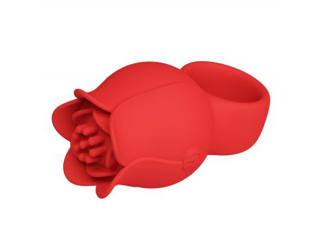 Pierścień wibrujący na palec JAE Pretty Love 10 trybów różany silikonowy - 9