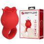 Pierścień wibrujący na palec JAE Pretty Love 10 trybów różany silikonowy - 4