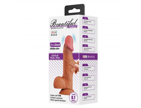 Wibrator zakrzywiony Baile Catoblepas 20,6 cm TPR z przyssawką - 11
