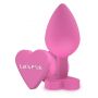 Korek analny silikonowy Lets Fuck ToyJoy różowy 8.5 cm - 3