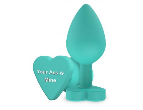 Korek analny silikonowy Twój tyłek jest mój ToyJoy zielony 8.5 cm - 2