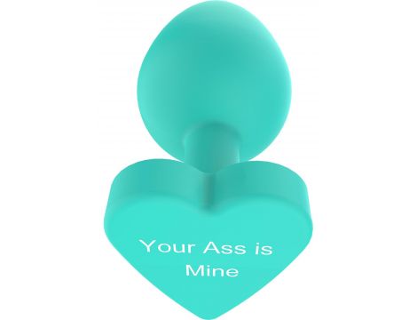 Korek analny silikonowy Twój tyłek jest mój ToyJoy zielony 8.5 cm - 5