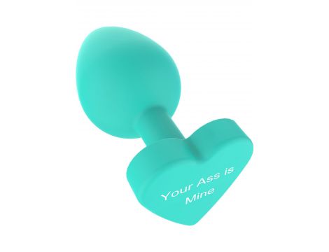 Korek analny silikonowy Twój tyłek jest mój ToyJoy zielony 8.5 cm - 6