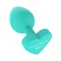 Korek analny silikonowy Twój tyłek jest mój ToyJoy zielony 8.5 cm - 18