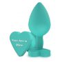 Korek analny silikonowy Twój tyłek jest mój ToyJoy zielony 8.5 cm - 3
