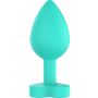 Korek analny silikonowy Twój tyłek jest mój ToyJoy zielony 8.5 cm - 8