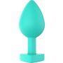 Korek analny silikonowy Twój tyłek jest mój ToyJoy zielony 8.5 cm - 10