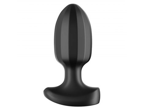 Korek analny wibrujący Power Escorts silikonowy czarny z aplikacją USB - 4