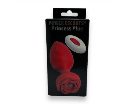 Korek analny wibrujący Power Escorts Princess czarny USB 10 funkcji - 3