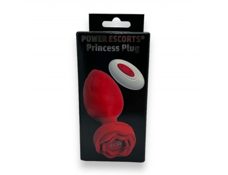 Korek analny wibrujący Power Escorts Princess czarny USB 10 funkcji - 4