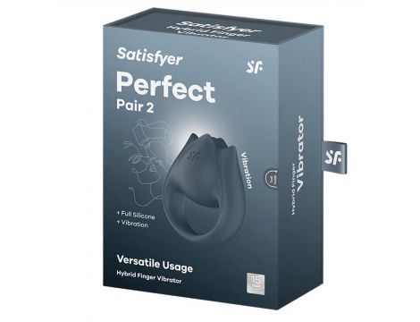 Pierścień wibrujący 2w1 silikonowy Satisfyer Perfect Pair 2 USB wodoodporny