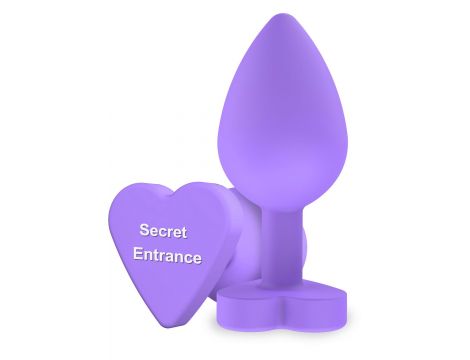 Korek analny silikonowy Secret Entrance ToyJoy fioletowy 8.5 cm - 12
