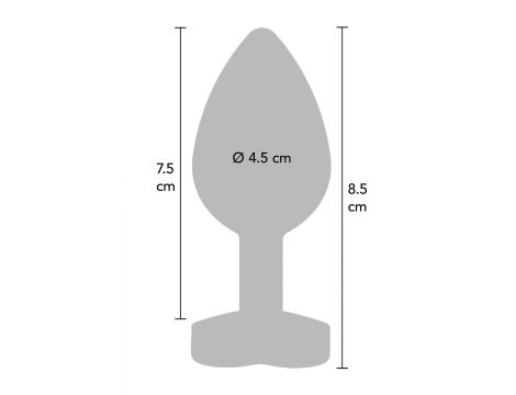 Korek analny silikonowy Secret Entrance ToyJoy fioletowy 8.5 cm - 22