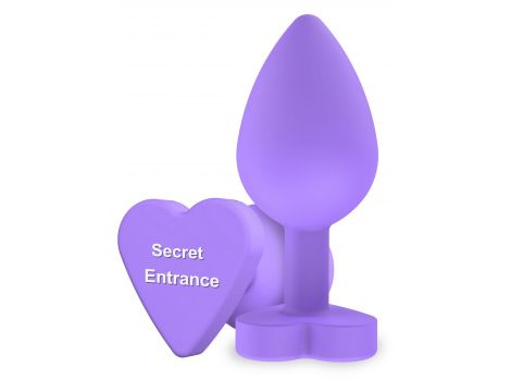 Korek analny silikonowy Secret Entrance ToyJoy fioletowy 8.5 cm - 2