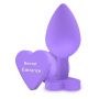 Korek analny silikonowy Secret Entrance ToyJoy fioletowy 8.5 cm - 13