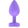 Korek analny silikonowy Secret Entrance ToyJoy fioletowy 8.5 cm - 4