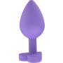 Korek analny silikonowy Secret Entrance ToyJoy fioletowy 8.5 cm - 8
