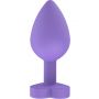 Korek analny silikonowy Secret Entrance ToyJoy fioletowy 8.5 cm - 9