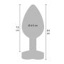 Korek analny silikonowy Secret Entrance ToyJoy fioletowy 8.5 cm - 12