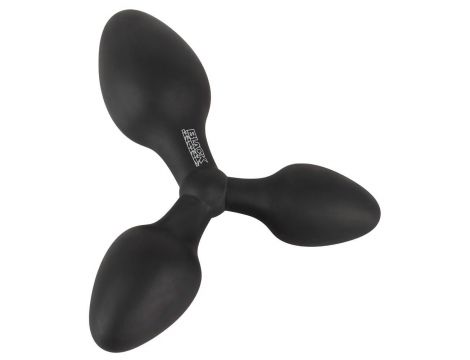 Potrójny korek analny Black Velvets silikonowy 13 8 cm - 5
