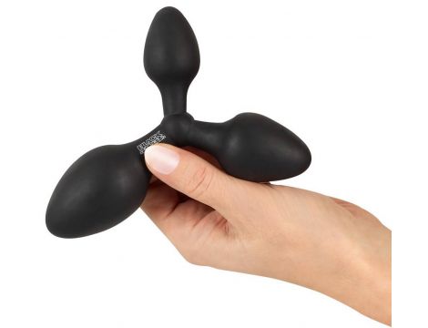 Potrójny korek analny Black Velvets silikonowy 13 8 cm - 6
