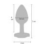 Korek analny ToyJoy Happiness Time To Shine aluminiowy 7 cm - 10