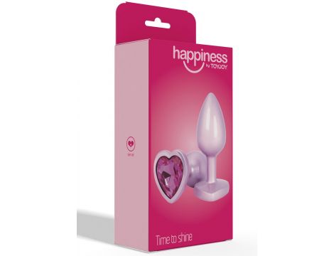 Korek analny aluminiowy Toyjoy Happiness Time To Shine różowy 7 cm - 6