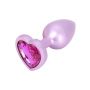 Korek analny aluminiowy Toyjoy Happiness Time To Shine różowy 7 cm - 9