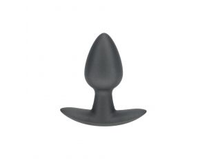 Mały korek analny silikonowy Ouch! metaliczny 6,5 cm
