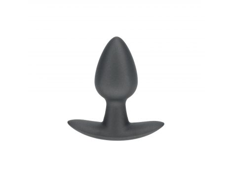 Mały korek analny silikonowy Ouch! metaliczny 6,5 cm