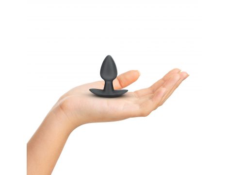 Mały korek analny silikonowy Ouch! metaliczny 6,5 cm - 4