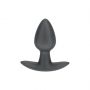 Mały korek analny silikonowy Ouch! metaliczny 6,5 cm - 2