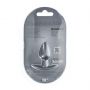 Mały korek analny silikonowy Ouch! metaliczny 6,5 cm - 4