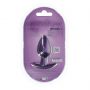 Silikonowy korek analny Ouch! medium metaliczny fiolet 7,9 cm - 4