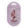 Korek analny silikonowy Ouch! Large 8,9 cm różowe złoto - 4