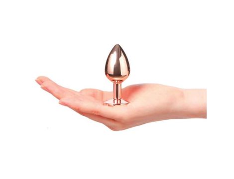 Metalowy korek analny z czarnym kryształem Marc Dorcel Diamond S 7 cm - 2