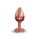 Metalowy korek analny z czarnym kryształem Marc Dorcel Diamond S 7 cm