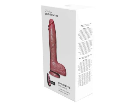 Wibrator realistyczny silikonowy Power Stroke teleskopowy 18 cm - 2