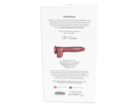Wibrator realistyczny silikonowy Power Stroke teleskopowy 18 cm - 3