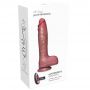 Wibrator realistyczny silikonowy Power Stroke teleskopowy 18 cm - 2