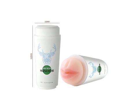 Dyskretny masturbator filiżanka do mleka Air Tech Handjob - 4