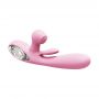 Wibrator króliczek różowy Bliss Bunny z uderzeniami silikonowy USB - 4