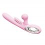 Wibrator króliczek różowy Bliss Bunny z uderzeniami silikonowy USB - 5